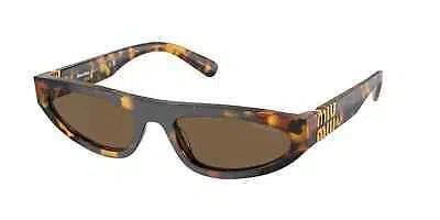 MIU MIU MIU MIU SUNGLASSES MU 07ZS VAU06B HAVANA BROWN WOMAN