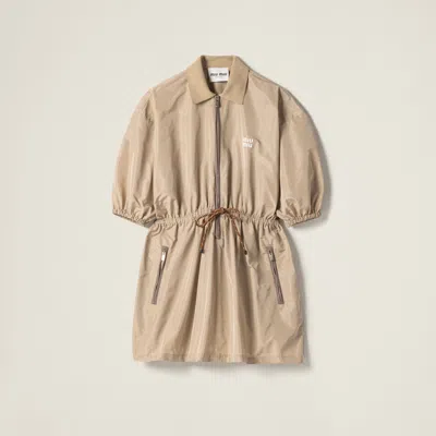 MIU MIU TECHNICAL FABRIC DRESS