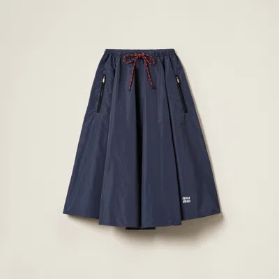 MIU MIU TECHNICAL FABRIC SKIRT