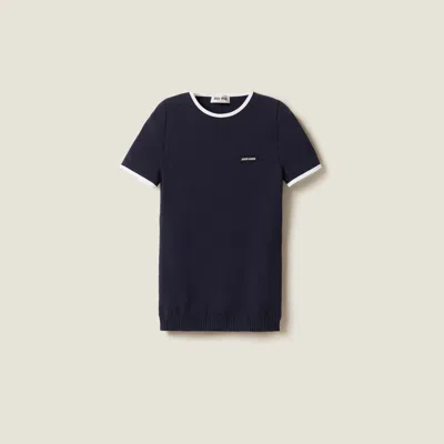 MIU MIU TECHNICAL YARN CREW-NECK SWEATER