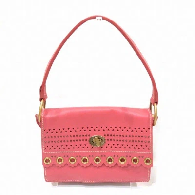 MIU MIU TURNLOCK STUDDED LEATHER HANDBAG