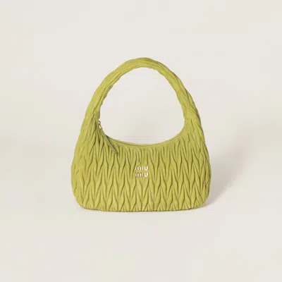 MIU MIU WANDER MATELASSÉ SUEDE BAG