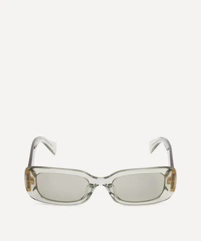 MIU MIU MIU MIU WOMEN'S CONSTELLA RECTANGULAR SUNGLASSES