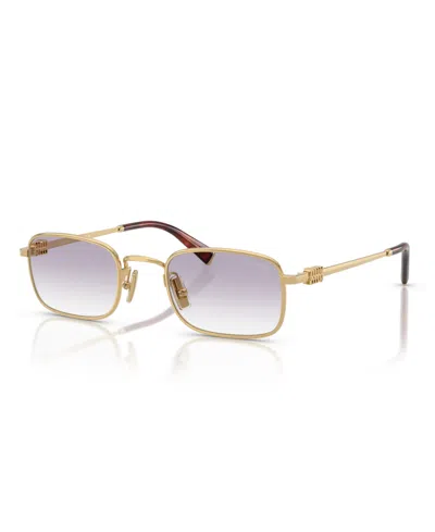 MIU MIU WOMEN'S RECTANGLE SUNGLASSES, MU A53S