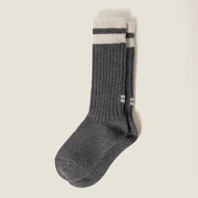 MIU MIU WOOL AND CASHMERE SOCKS