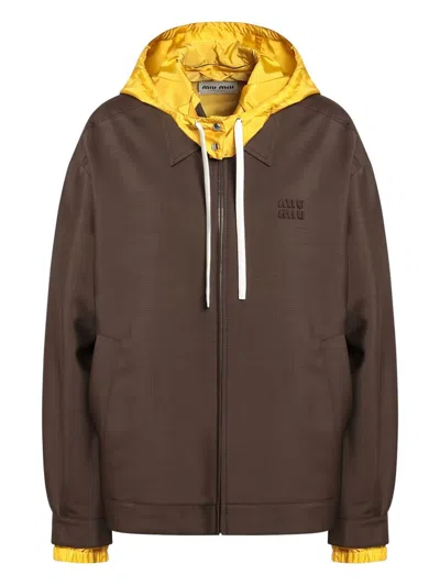 MIU MIU Miu Miu Wool Hooded Jacket