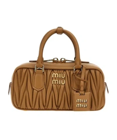 MIU MIU ARCADIE MATELASSÉ NAPPA LEATHER BAG
