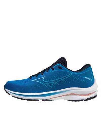 MIZUNO WOMEN'S WAVE RIDER 25 SHOE IN IMPERIAL BLUE/VIVID BLUE