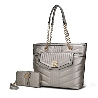 MKF COLLECTION BY MIA K CHIARI TOTE BAG WITH WALLET - 2 PIECES.