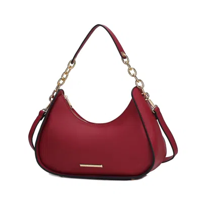 MKF COLLECTION BY MIA K LOTTIE VEGAN LEATHER WOMEN'S HOBO HANDBAG HALF MOON BY MIA K