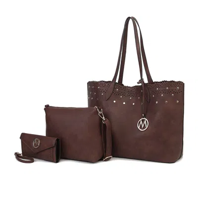 MKF COLLECTION BY MIA K MARIAHNA 3-PIECE SET - SHOPPER TOTE BAG, CROSSBODY PURSE, AND MATCHING WALLET FOR WOMEN SET BY MIA K