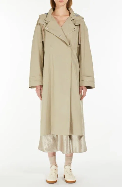 MM MM BY MAX MARA MORIANA HOODED RAINCOAT