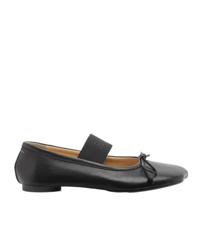 MM6 MAISON MARGIELA MM6 MAISON MARGIELA ANATOMIC NUMBERS-MOTIF BOW-DETAILED BALLERINAS