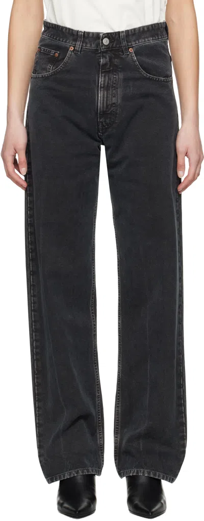 MM6 MAISON MARGIELA BLACK 5 POCKETS JEANS