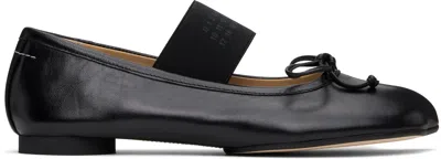MM6 MAISON MARGIELA BLACK ANATOMIC BALLERINA FLATS
