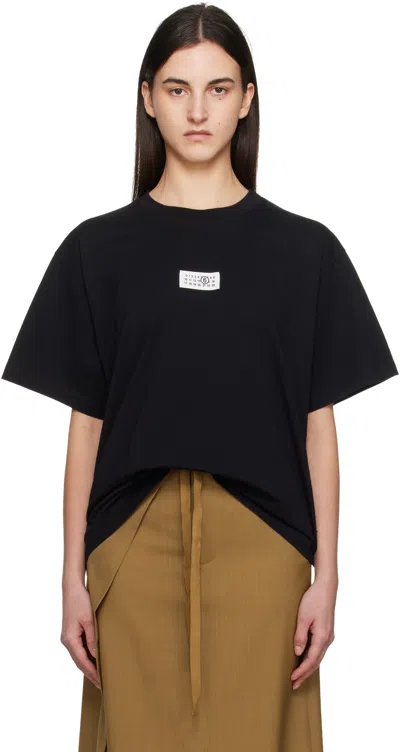 MM6 MAISON MARGIELA BLACK PRINT T-SHIRT