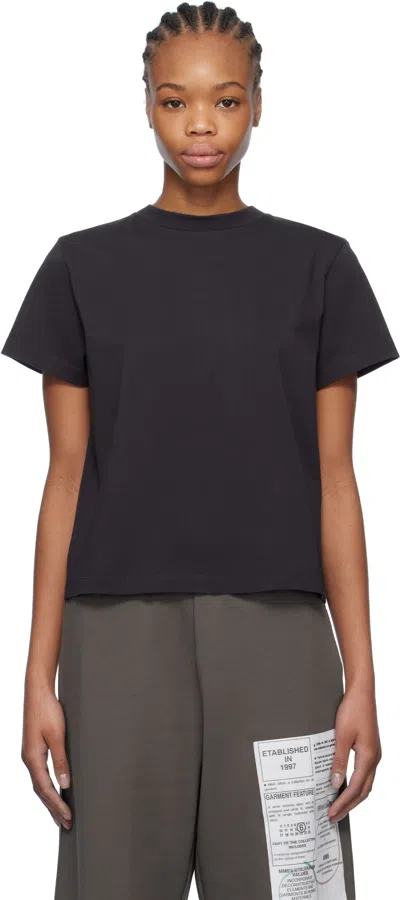 MM6 MAISON MARGIELA BLACK SPLICED T-SHIRT