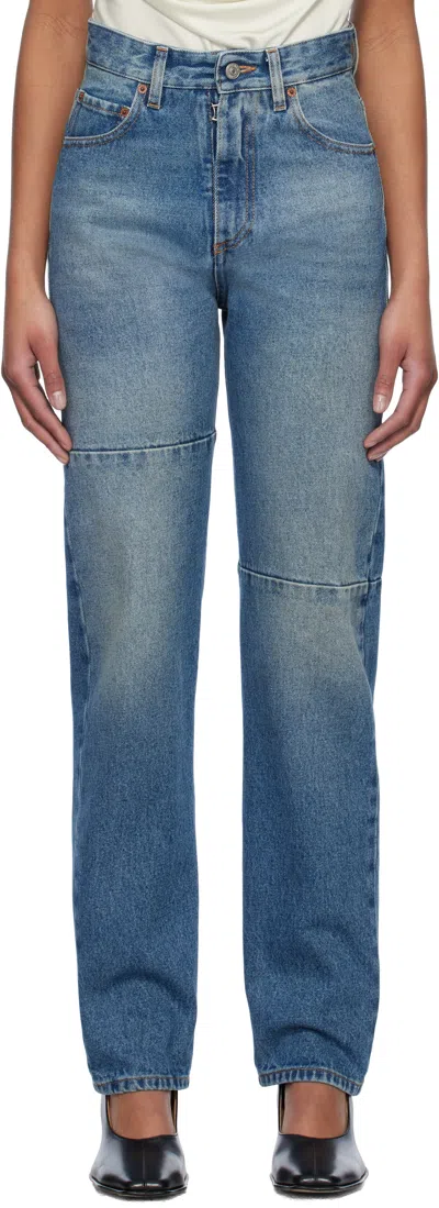MM6 MAISON MARGIELA BLUE PANELED JEANS