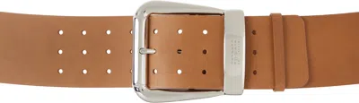 MM6 MAISON MARGIELA BROWN BUCKLE BELT