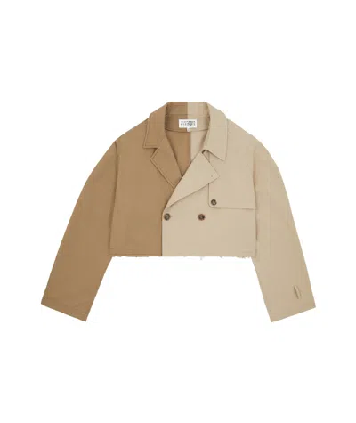 MM6 MAISON MARGIELA MM6 MAISON MARGIELA CROPPED TRENCH COAT