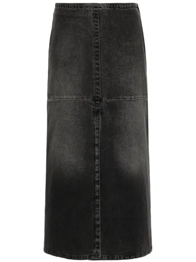 MM6 MAISON MARGIELA DENIM MIDI SKIRT