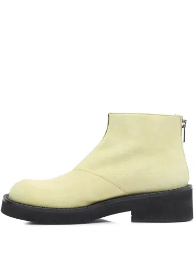 MM6 MAISON MARGIELA LEATHER ANKLE BOOTS