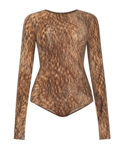 MM6 MAISON MARGIELA MM6 MAISON MARGIELA ANIMAL MOTIF BODYSUIT