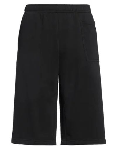 MM6 MAISON MARGIELA MM6 MAISON MARGIELA MAN SHORTS & BERMUDA SHORTS BLACK SIZE L COTTON, POLYESTER