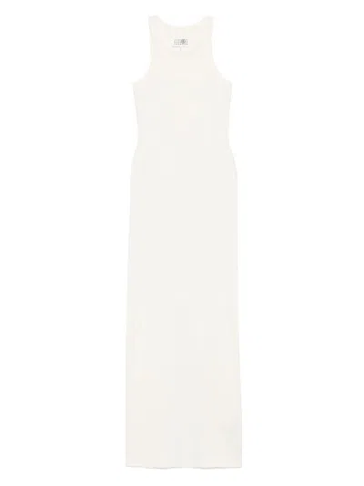 MM6 MAISON MARGIELA MAXI LONG DRESS WOMAN CREAM