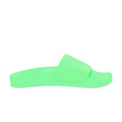 MM6 MAISON MARGIELA MM6 MAISON MARGIELA MM6 MAISON MARGIELA WMNS LOGO SLIDE 'GREEN' | WOMEN'S SIZE 35