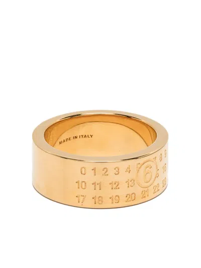 MM6 MAISON MARGIELA NUMBERS-ENGRAVED RING