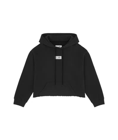 MM6 MAISON MARGIELA MM6 MAISON MARGIELA NUMBERS-MOTIF DRAWSTRING HOODIE