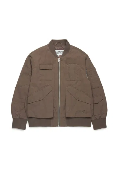 MM6 MAISON MARGIELA GIACCA BOMBER CON NUMERIC LOGO