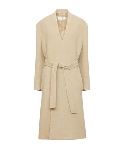 MM6 MAISON MARGIELA MM6 MAISON MARGIELA BELTED LONG COAT