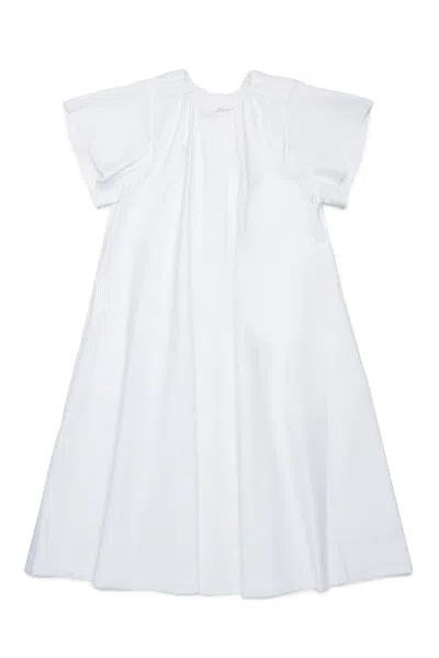 MM6 MAISON MARGIELA POPLIN DRESS WITH RUFFLES