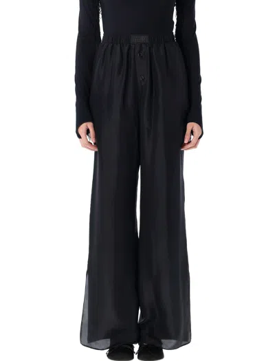 MM6 MAISON MARGIELA PYJAMAS STYLE SILK PANT