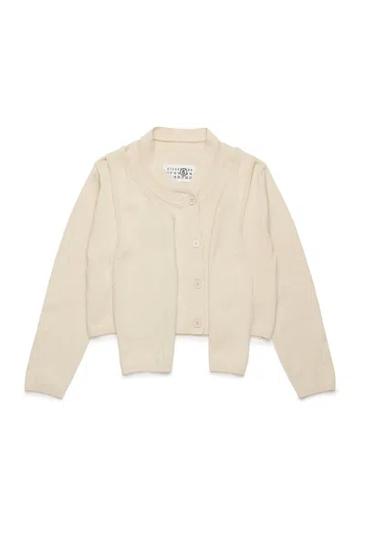 MM6 MAISON MARGIELA RE-CUT COTTON CARDIGAN