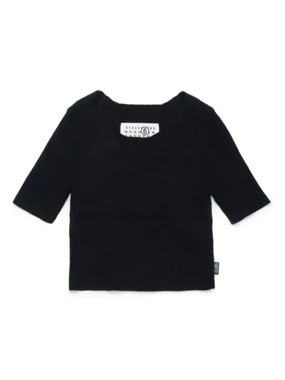 MM6 MAISON MARGIELA RIBBED-KNIT TOP
