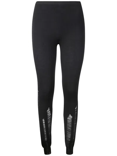 MM6 MAISON MARGIELA RIPPED DETAILING LEGGINGS