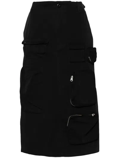 MM6 MAISON MARGIELA SINGLE STITCH-LOGO CARGO SKIRT