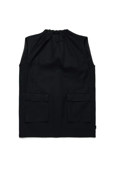 MM6 MAISON MARGIELA SLEEVELESS TWILL DRESS WITH POCKETS