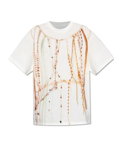 MM6 MAISON MARGIELA MM6 MAISON MARGIELA GRAPHIC PRINTED JERSEY T-SHIRT
