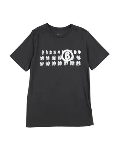 MM6 MAISON MARGIELA MM6 MAISON MARGIELA TODDLER T-SHIRT CHARCOAL SIZE 6 COTTON