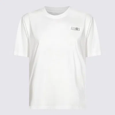 MM6 MAISON MARGIELA WHITE COTTON T-SHIRT