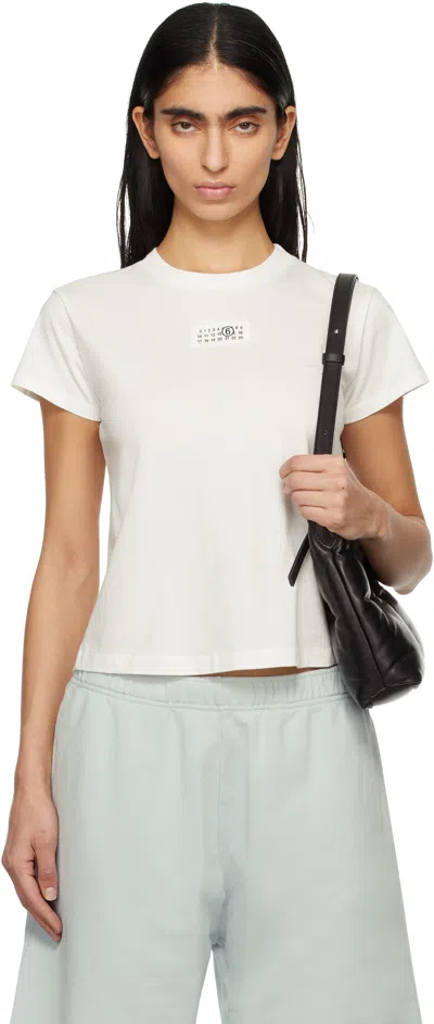 MM6 MAISON MARGIELA WHITE LOGO T-SHIRT