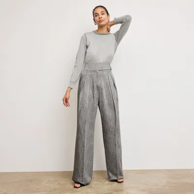 M.M.LAFLEUR THE BRONNY CUMMERBUND TROUSER - PORTO WEAVE