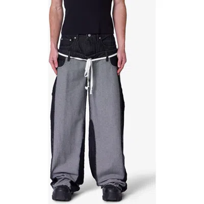 MNML MNML INSIDE OUT SLIP OFF BAGGY JEANS