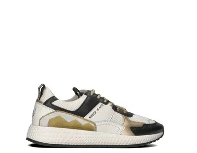 MOA MASTER OF ARTS SHUHE MOA MASTER OF ARTS FRAU SNEAKERS TRENDY BIANCO NATURLEDER MOA1020CO-BO-S