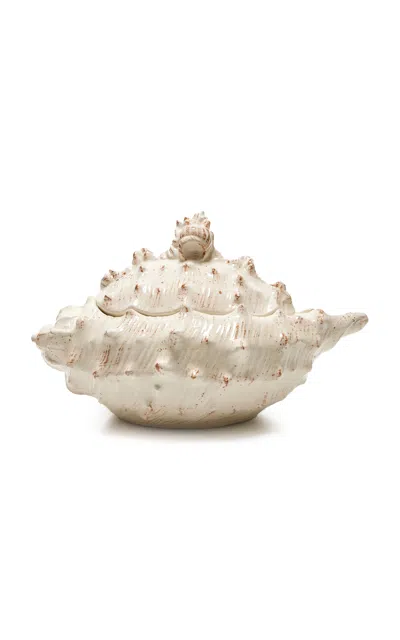 MODA DOMUS RIVIERA SHELL CERAMIC SOUP TUREEN