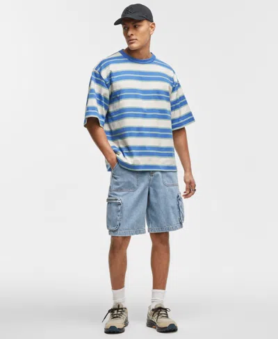 MODE OF ONE MEN'S RELAXED-FIT STRIPE T-SHIRT, EXCLUSIVELY AT MACY'S